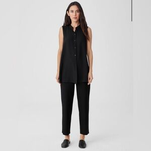 Eileen fisher Washable Stretch Crepe Straight Pant